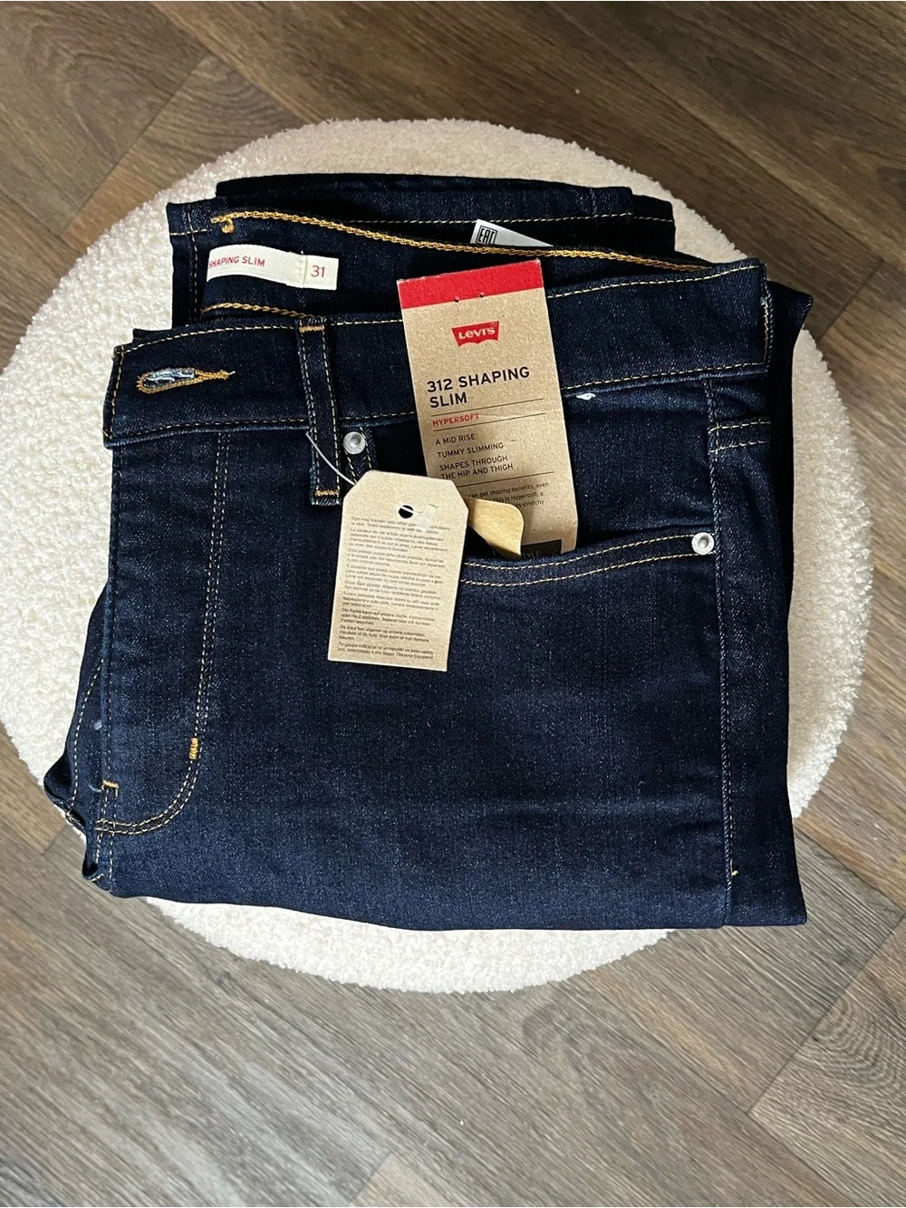 *2 PAIRS* Levi's Dark Wash "312 Shaping Slim" Mid-Rise Jeans - Picture 2 of 7